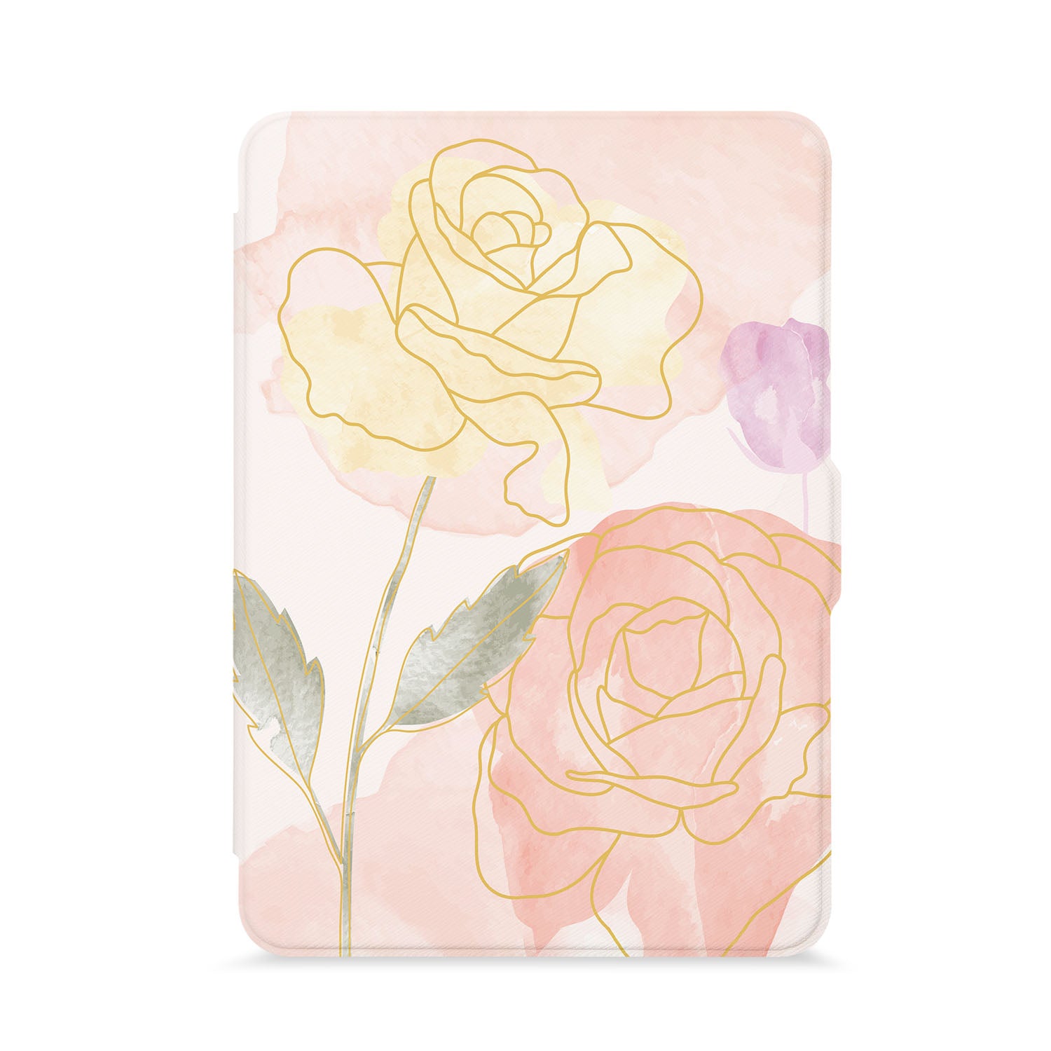 Premium Kindle Case with Artistic Flower Design - Waterproof & Lightweight Cover for Kindle (6