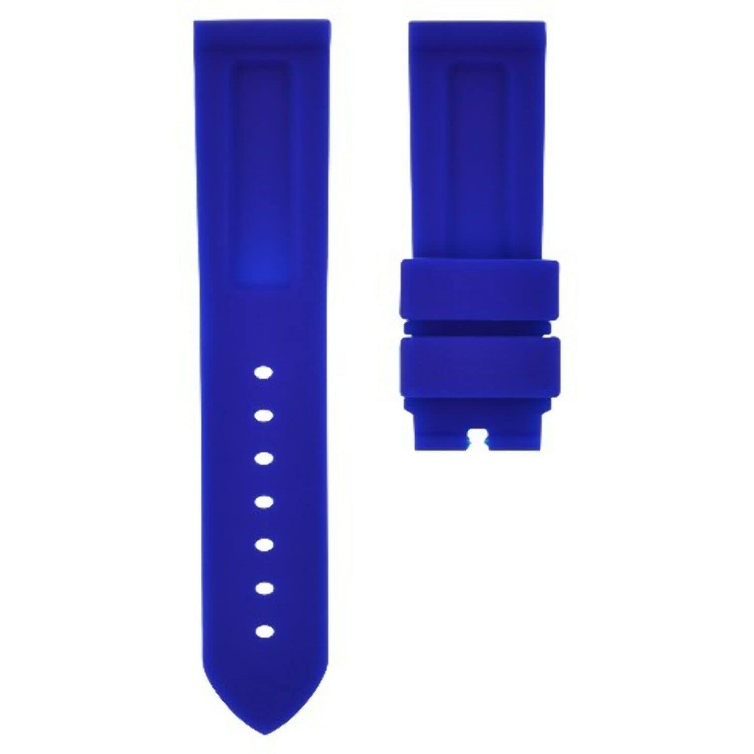 22mm-24mm Durable Rubber Dive Watch Band - Compatible with Panerai Luminor, Marina, Radiomir & GMT Watches - Waterproof Replacement Strap for Swimming, Diving & Outdoor Activities