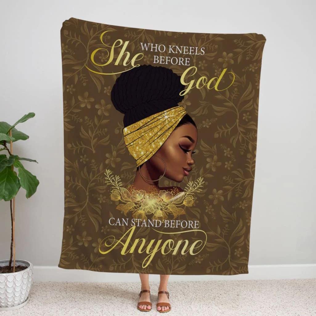 Christian Prayer Blanket with Bible Verse - Inspirational Religious Blanket for Women, Jesus & Lion Design - Perfect for Worship, Bible Study & Spiritual Comfort