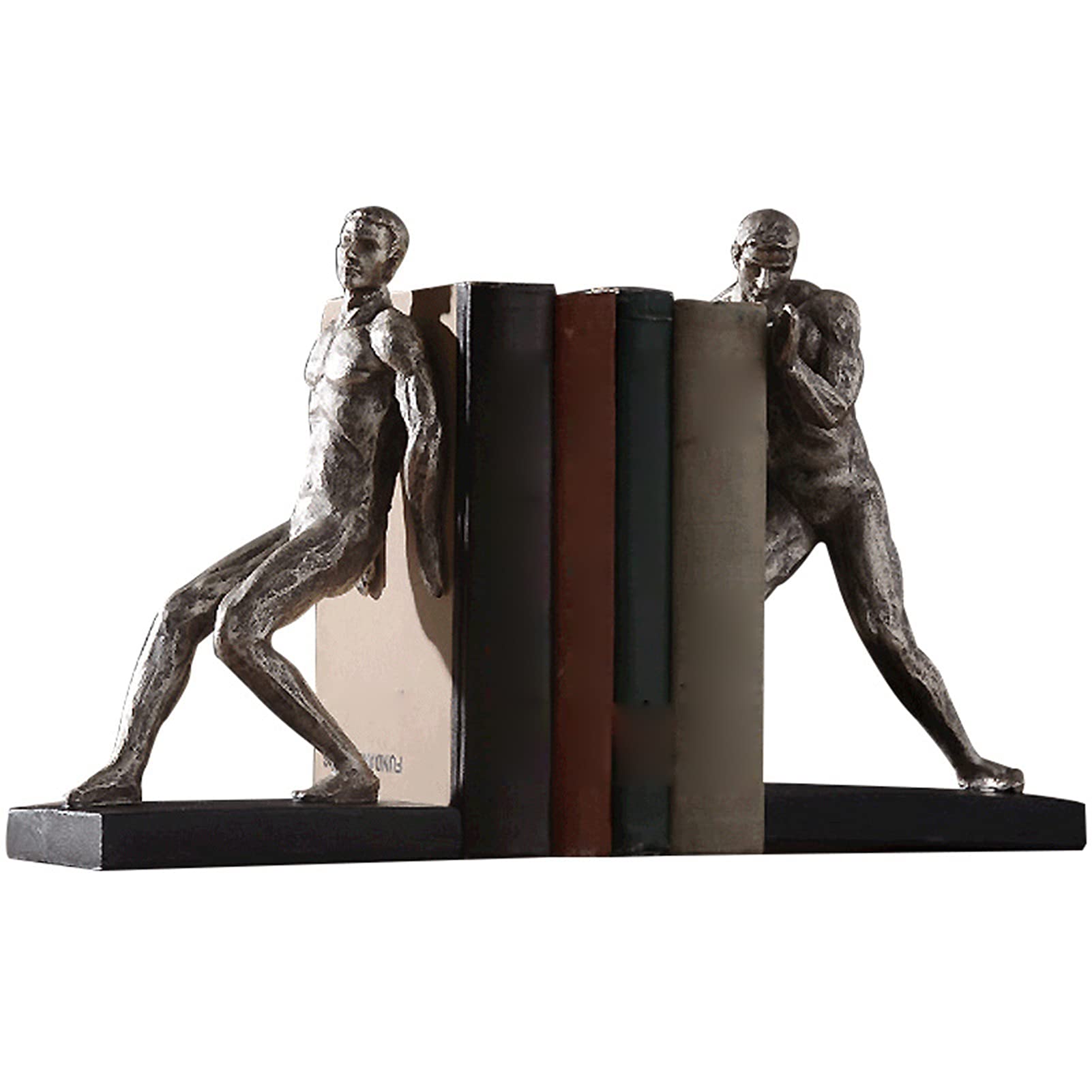 QLIGHA Creative Resin Gymnastics Bookends - Human Body Shape Book Holder for Home & Office Desk - Perfect for Organizing Books, Decorating Shelves, and Adding Artistic Touch to Your Space