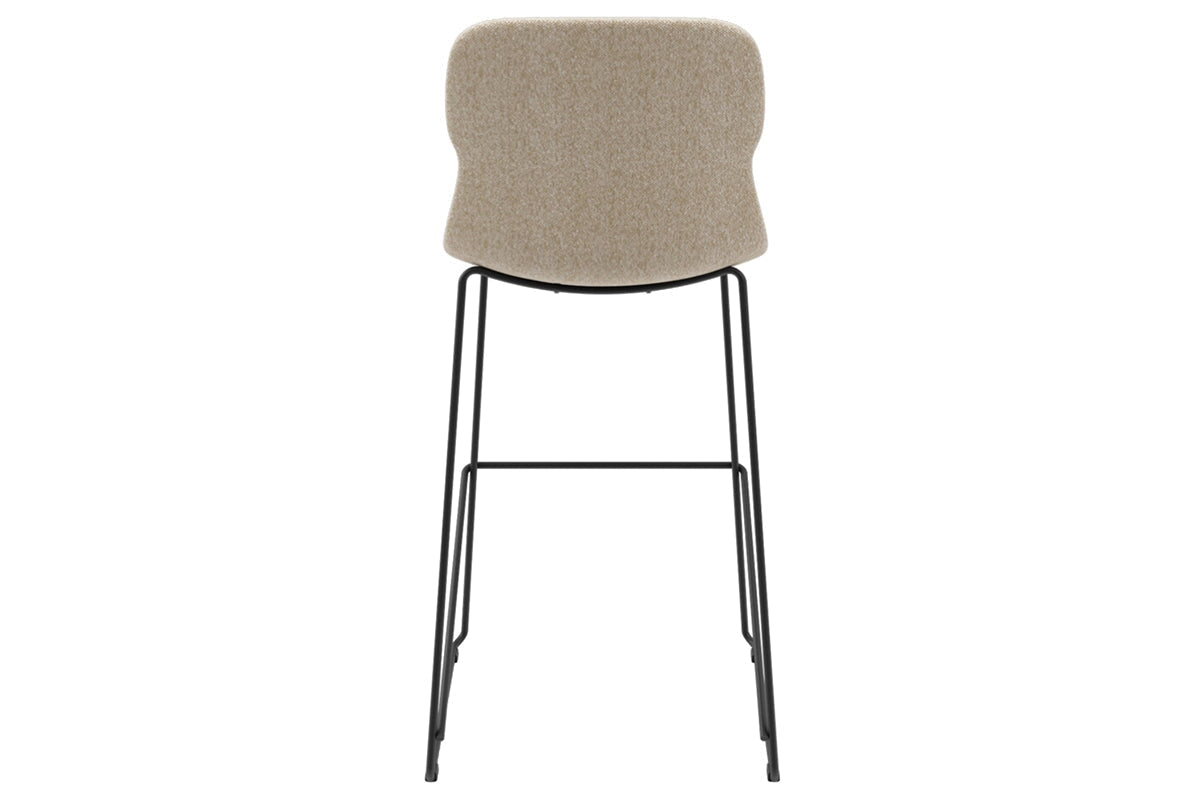 Sammy Counter Stool with Sled Base - 30 Inch Seat Height, Fabric Upholstered Bar Stool for Kitchen Island, Breakfast Nook & Home Bar Decor
