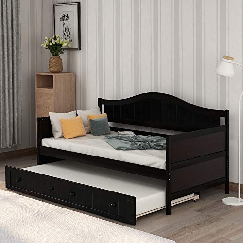 Espresso Bed With Trundle