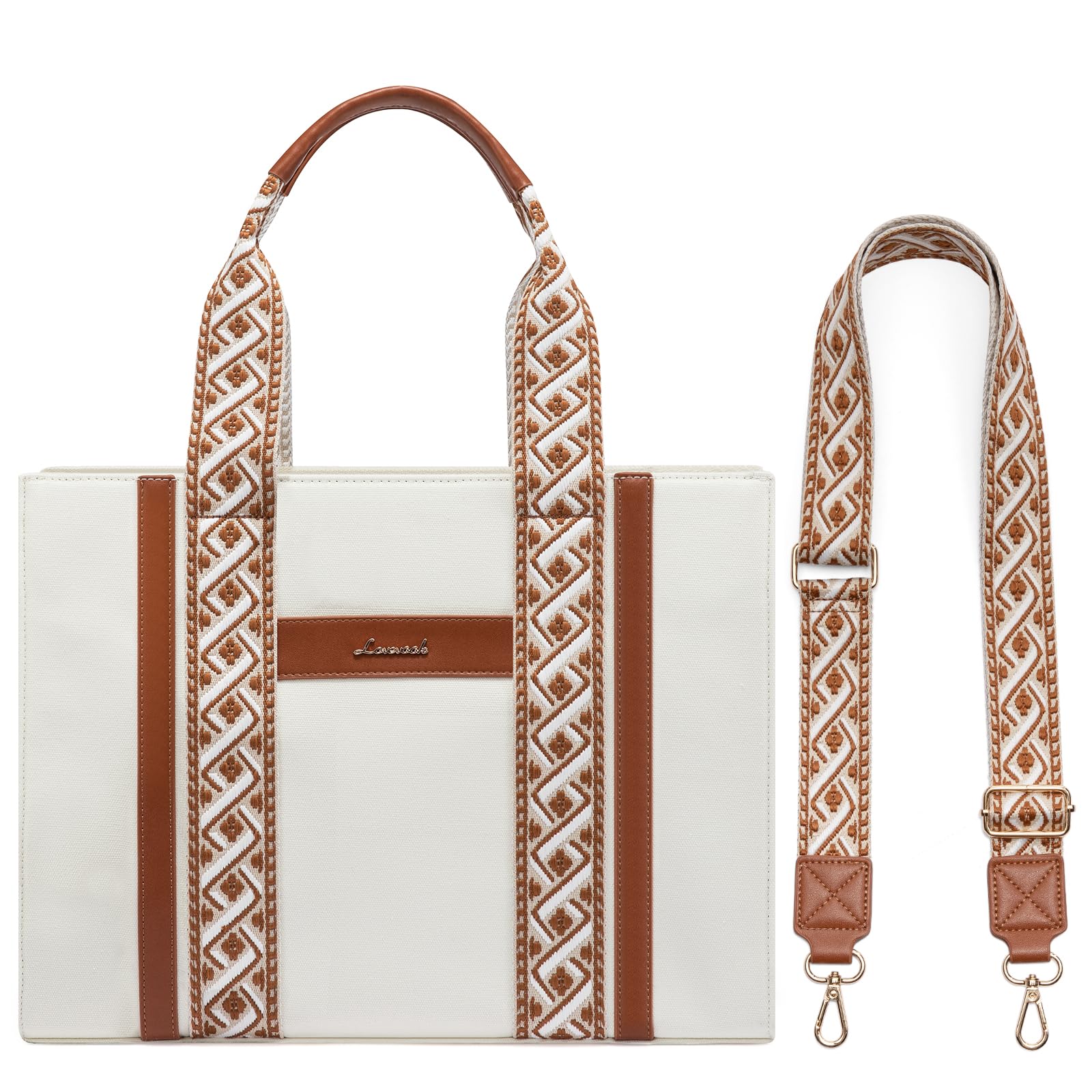 LOVEVOOK Women's Canvas Crossbody Bag with Top Handle - Boho Aztec Tote Shoulder Purse Satchel for Everyday Use, Travel & Gift Giving