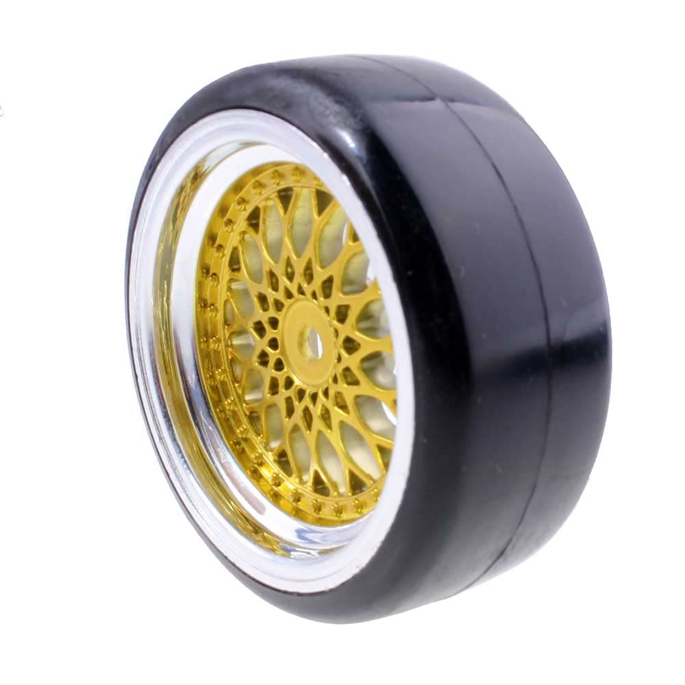 1/10 Scale RC Drift Car Wheels and Tires Set - 62mm Diameter, 12mm Hex with 3/6/9mm Offset - Compatible with HSP, HPI, Sakura RC Models - Perfect for Competitive Drifting and RC Car Racing (Offset 9mm)