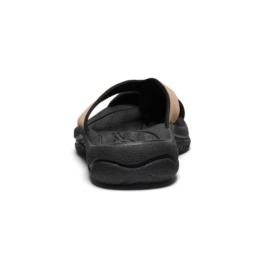 Men's Waimea Leather Flip Flops - Cornstalk/Black | Comfortable & Durable Sandals for Beach, Pool & Casual Wear