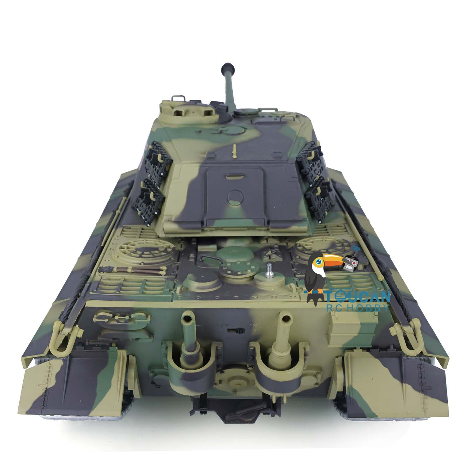 2.4Ghz Henglong 1:16 Scale German King Tiger RTR RC Tank - 3888A Model with Metal Tracks, 340° Rotating Turret & Steel Gearbox | US Stock | Battle Simulation & Collectible Display
