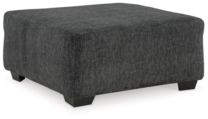 Biddeford Oversized Accent Ottoman - Large Round Footrest Stool with Storage, Soft Velvet Fabric, Modern Home Decor for Living Room, Bedroom, or Nursery - Perfect for Relaxing, Extra Seating & Stylish Storage