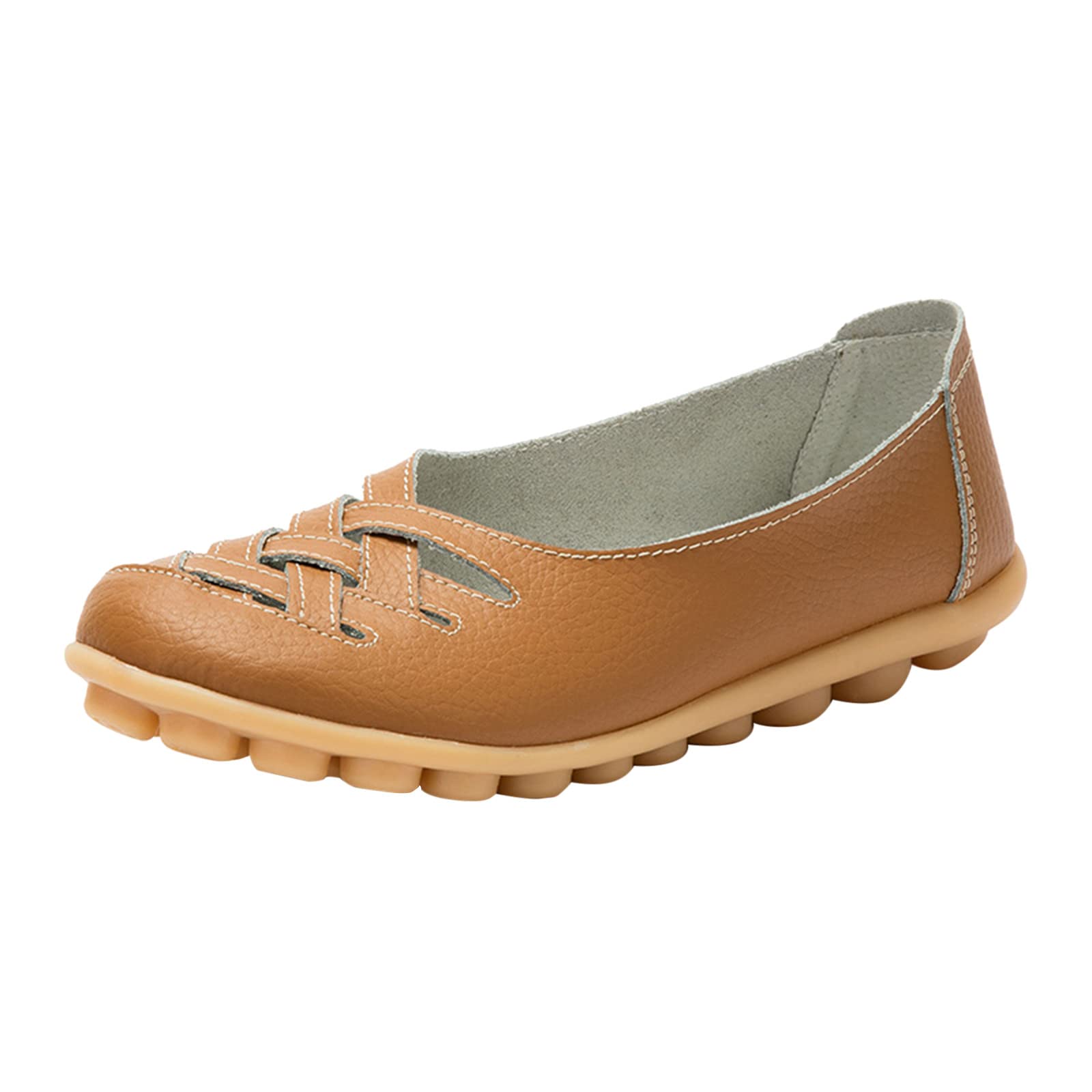 Thyone Women's Slip-On Loafers - Comfortable Casual Flat Shoes for Walking, Driving & Everyday Wear | Breathable & Lightweight Women's Slip-On Shoes for Work, Travel & Errands