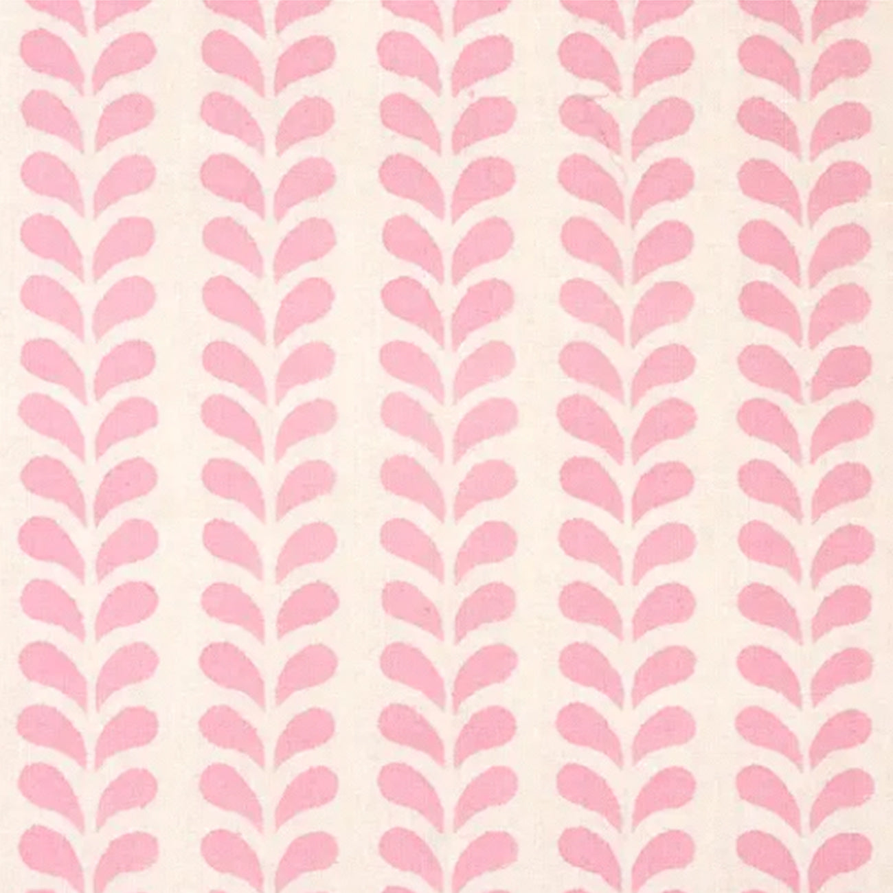 Handmade Block Printed Cotton Bindi Fabric in Pink - Perfect for Ethnic Wear, Home Decor & DIY Craft Projects