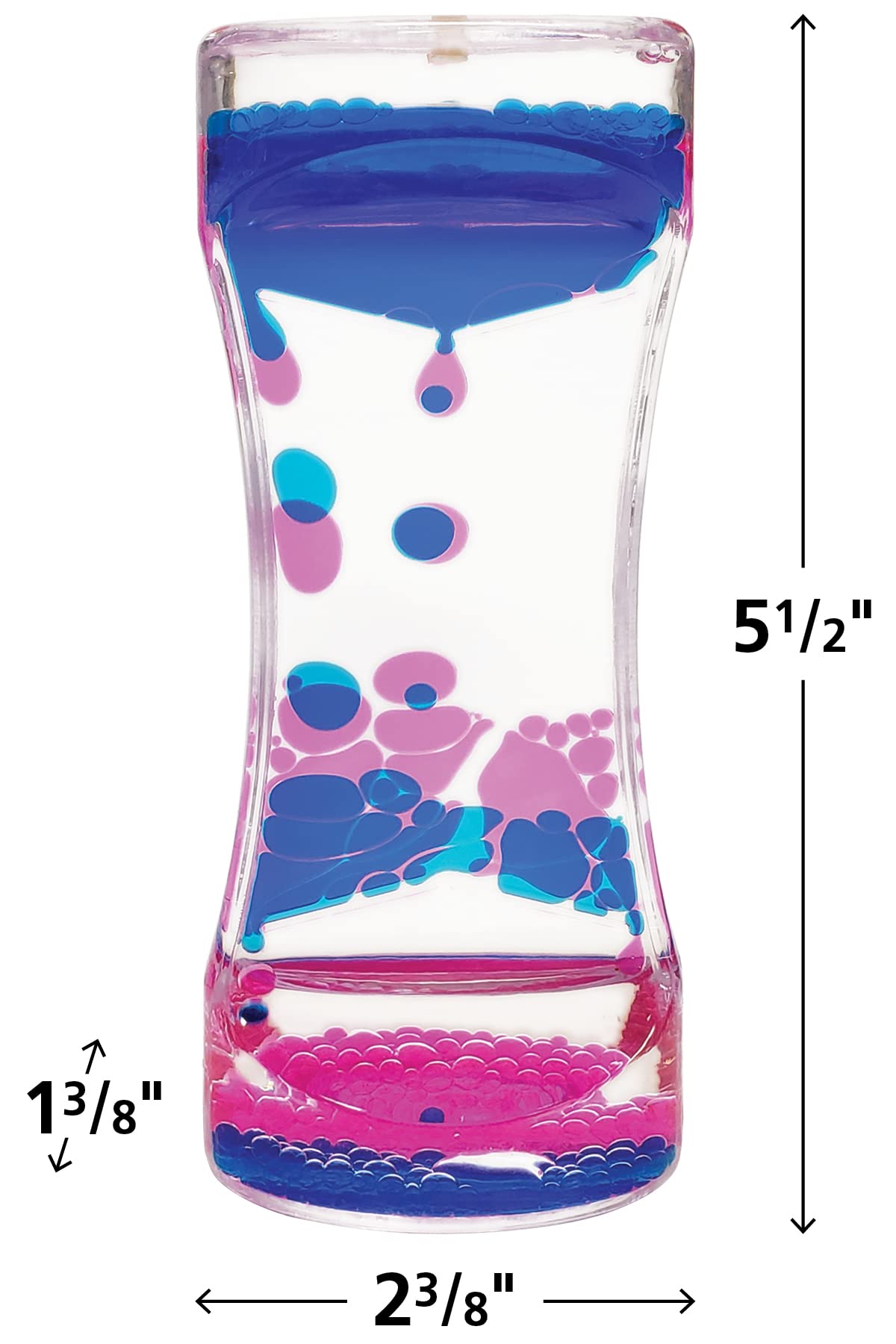 Blue & Pink Liquid Motion Bubbler - Sensory Relaxation Toy for Stress Relief, Kids & Adults - Perfect for Home, Office & Classroom Decor