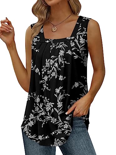 White Floral Black