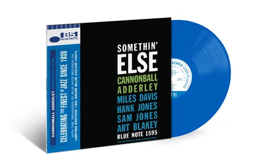 Cannonball Adderley - Somethin' Else Blue Note Classic Vinyl Series (Limited Edition Blue Vinyl) | Jazz Record for Collectors & Music Lovers | Perfect for Home Listening & Vinyl Enthusiasts