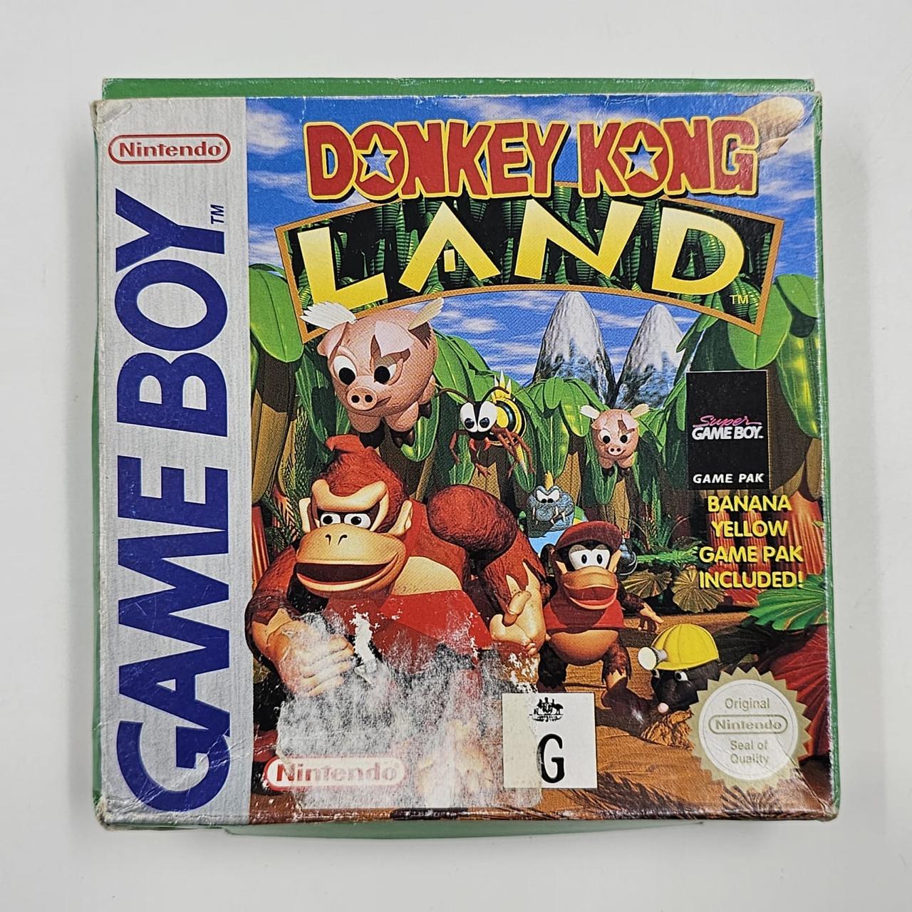 Original Donkey Kong Land Game for Nintendo Game Boy - Complete Boxed Edition - Retro Gaming & Collectible for Classic Console Enthusiasts