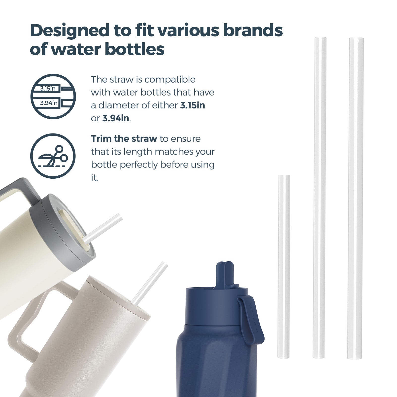 Premium Water Filtration Upgrade Kit - Compatible with WaterH Vita & Top Water Bottles | Improve Water Taste & Purity | Perfect for Travel, Gym & Outdoor Activities