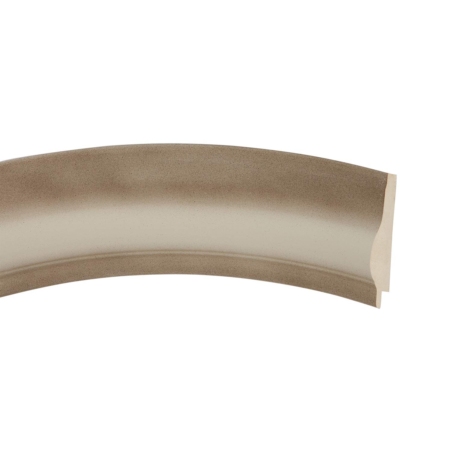OVALCREST Lancaster Style Oval Beveled Wall Mirror - Taupe 25x35 Inches - Elegant Home Decor for Living Room, Bedroom & Entryway