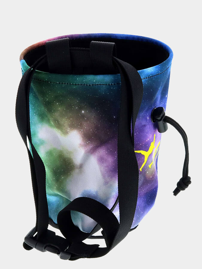 Metolius Galaxy Comp Print Chalk Bag for Rock Climbing & Bouldering - Lightweight & Durable Chalk Holder for Gymnastics, Weightlifting & Fitness Training