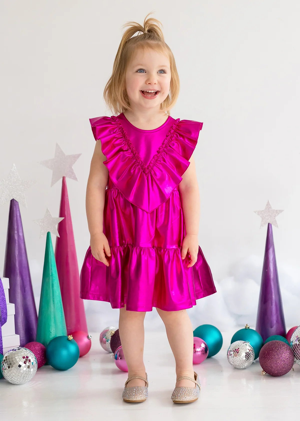 Fuchsia Party Dress for Women - Elegant & Comfortable Cocktail Dress for Holidays, Christmas, and Special Occasions | Perfect for Parties, Dinners, and Celebrations