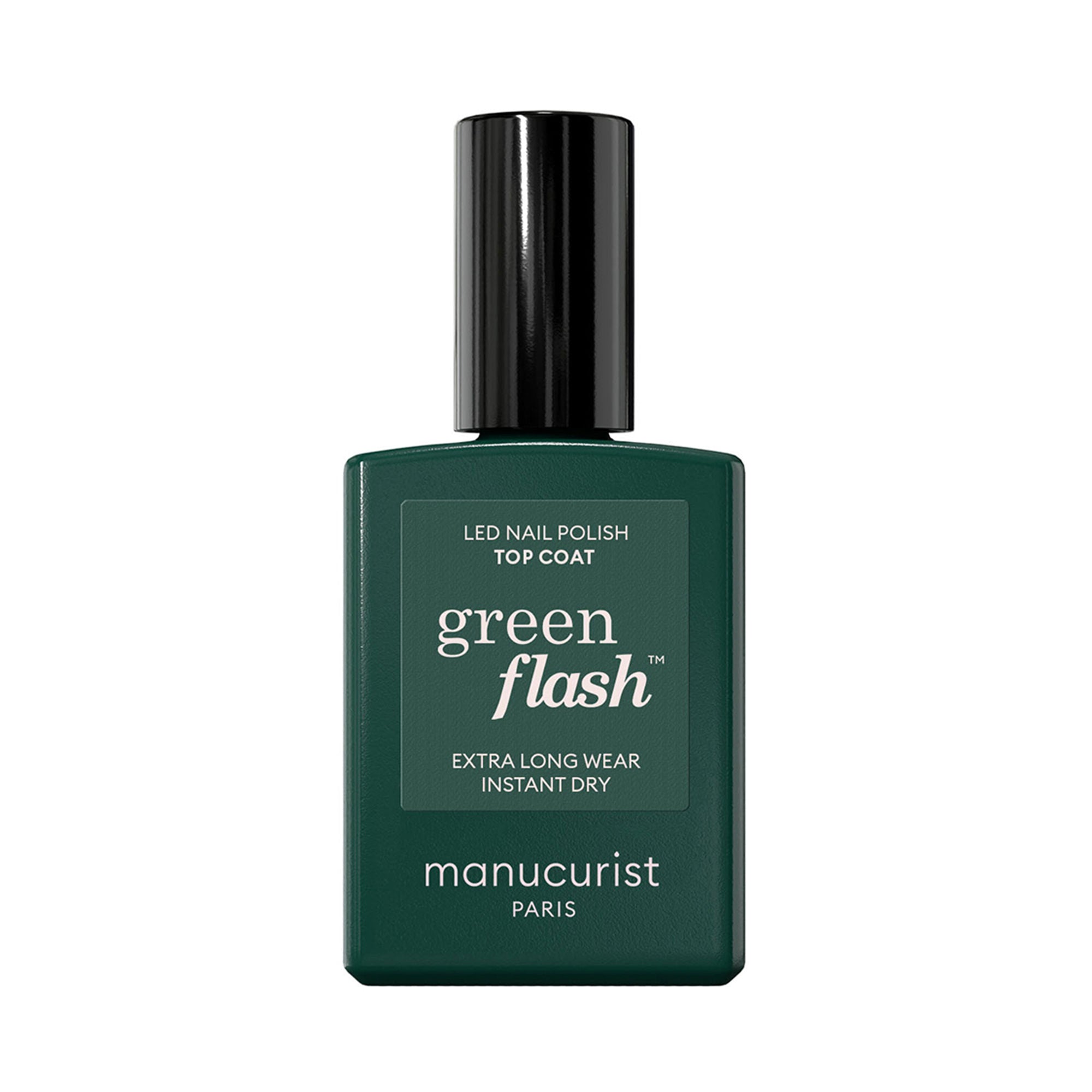 Premium Green Flash Top Coat Nail Polish - Long-Lasting, High Shine Finish for Manicures & Pedicures | Perfect for Salons, Home Use & Special Occasions