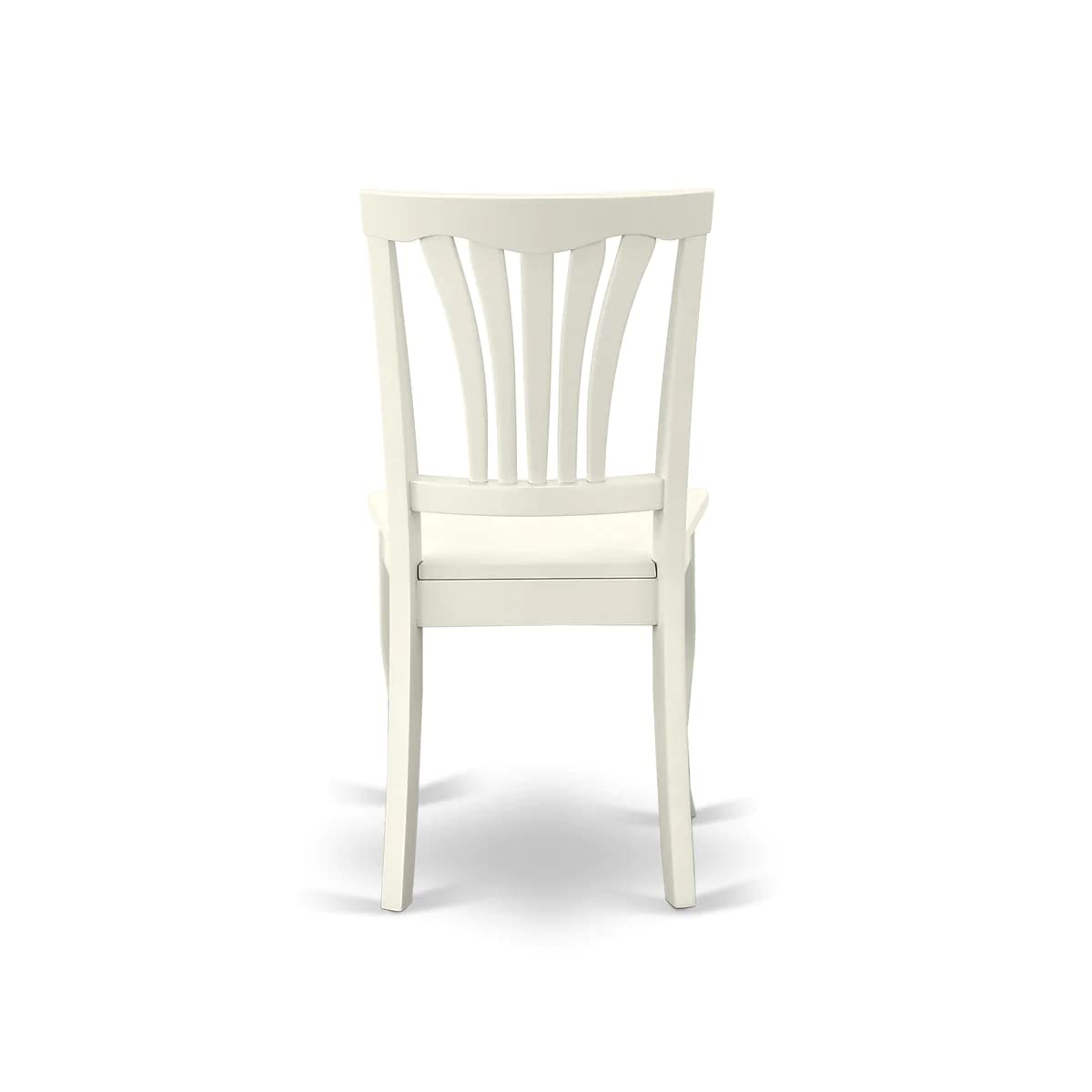 East West Furniture HBAV3-LWH-W 3-Piece Round Dining Table Set with Pedestal Base & 2 Chairs, 42x42 Inch, Linen White - Perfect for Small Kitchen, Breakfast Nook & Cozy Dining Spaces
