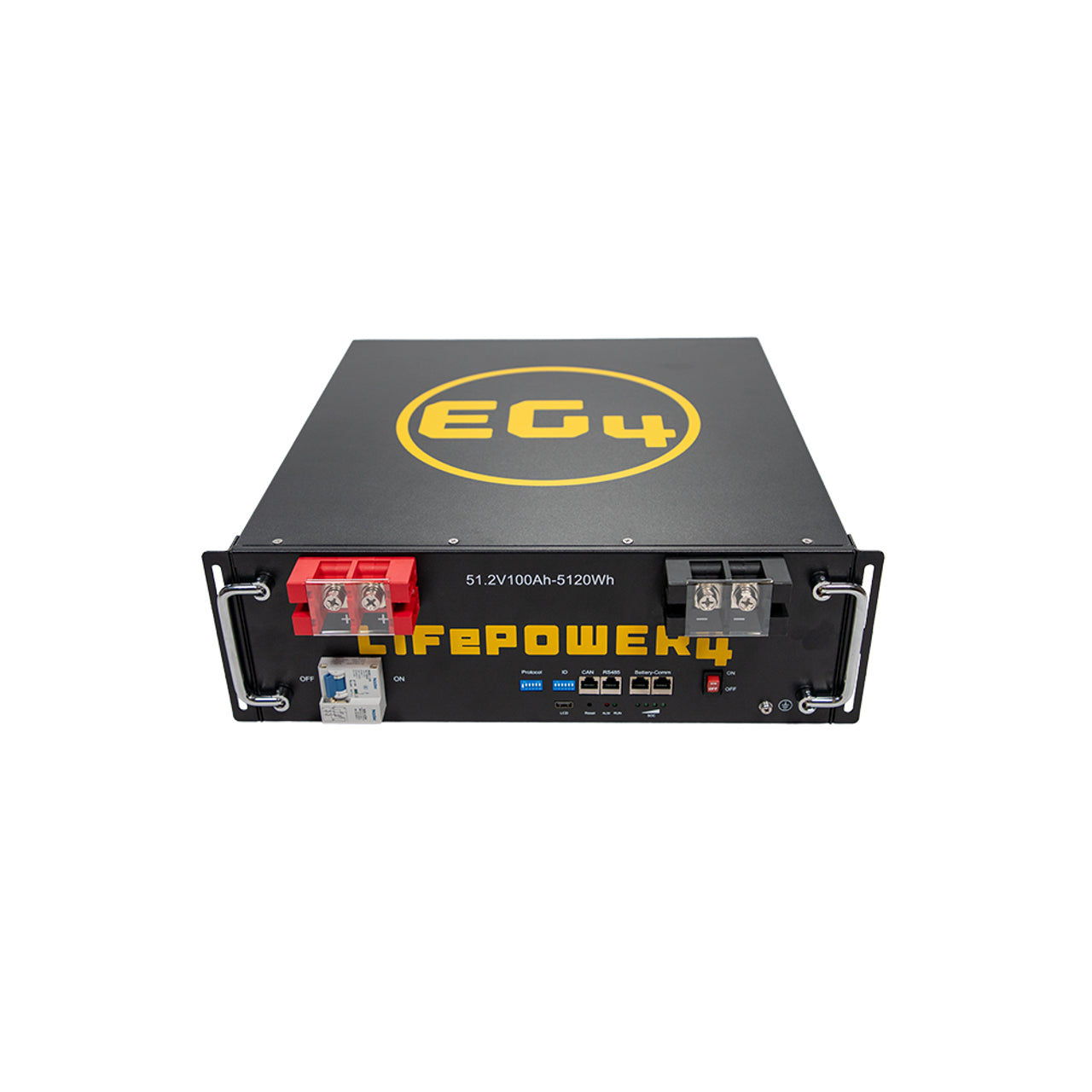 EG4 LifePower4 [V2] 48V 100AH Lithium Battery | 5.12kWh Server Rack Battery | UL Listed | Best for Solar Energy Storage, Home Backup Power & Off-Grid Applications