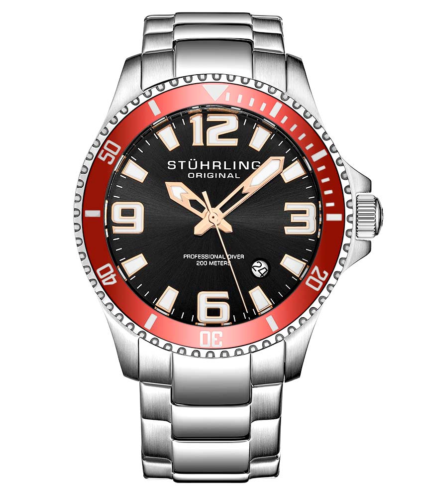 Regatta Champion 395 Quartz 42mm Diver Watch - Waterproof Stainless Steel Men's Dive Watch for Swimming, Snorkeling & Outdoor Adventures