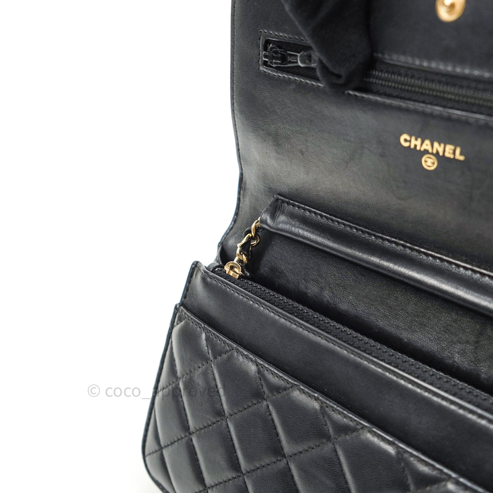 Chanel Boy Wallet on Chain WOC Black Lambskin Gold Hardware - Luxury Crossbody Bag for Women, Perfect for Evening Parties & Daily Use