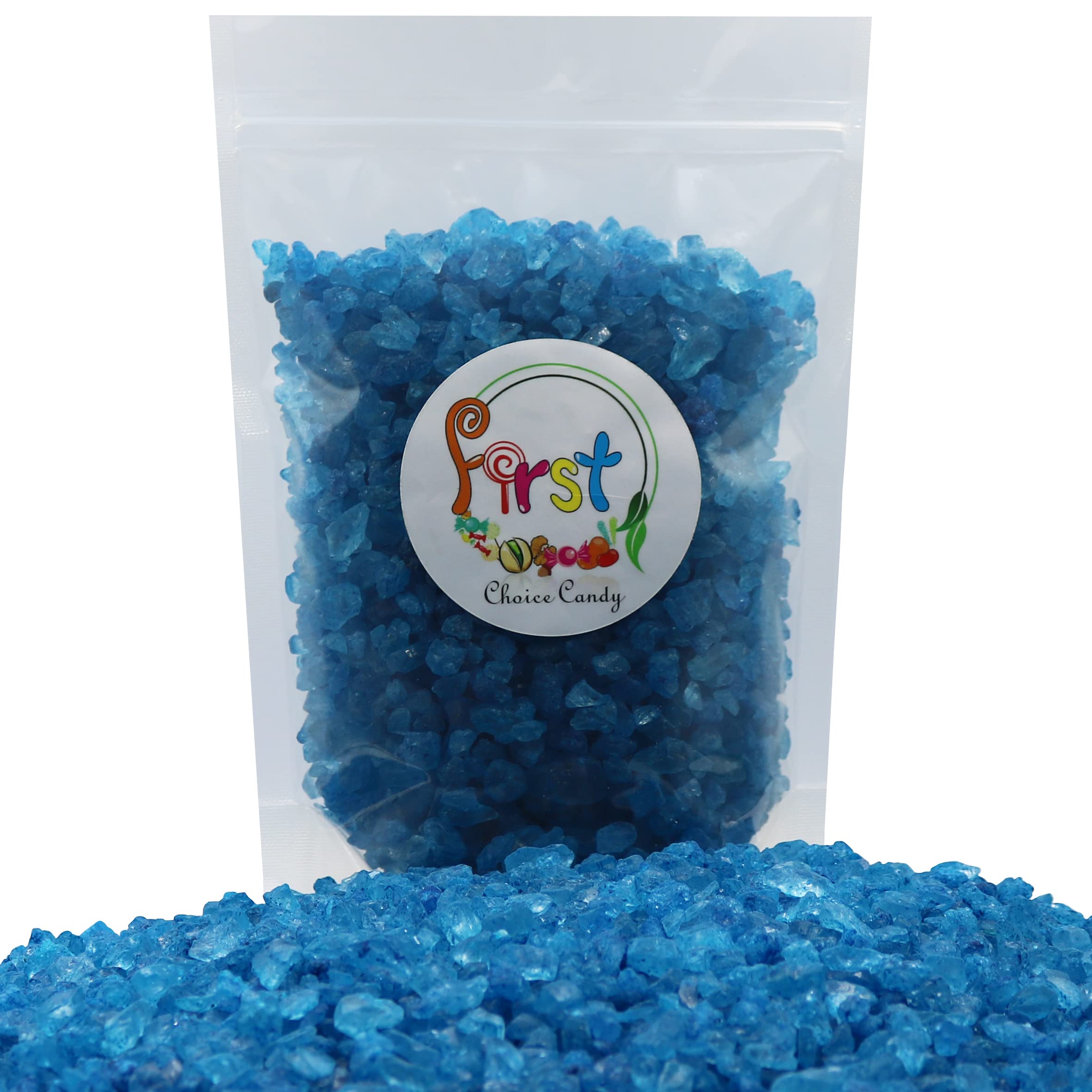 Blue Raspberry Rock Candy Crystals 2lb Bulk - Party & Baking Decor