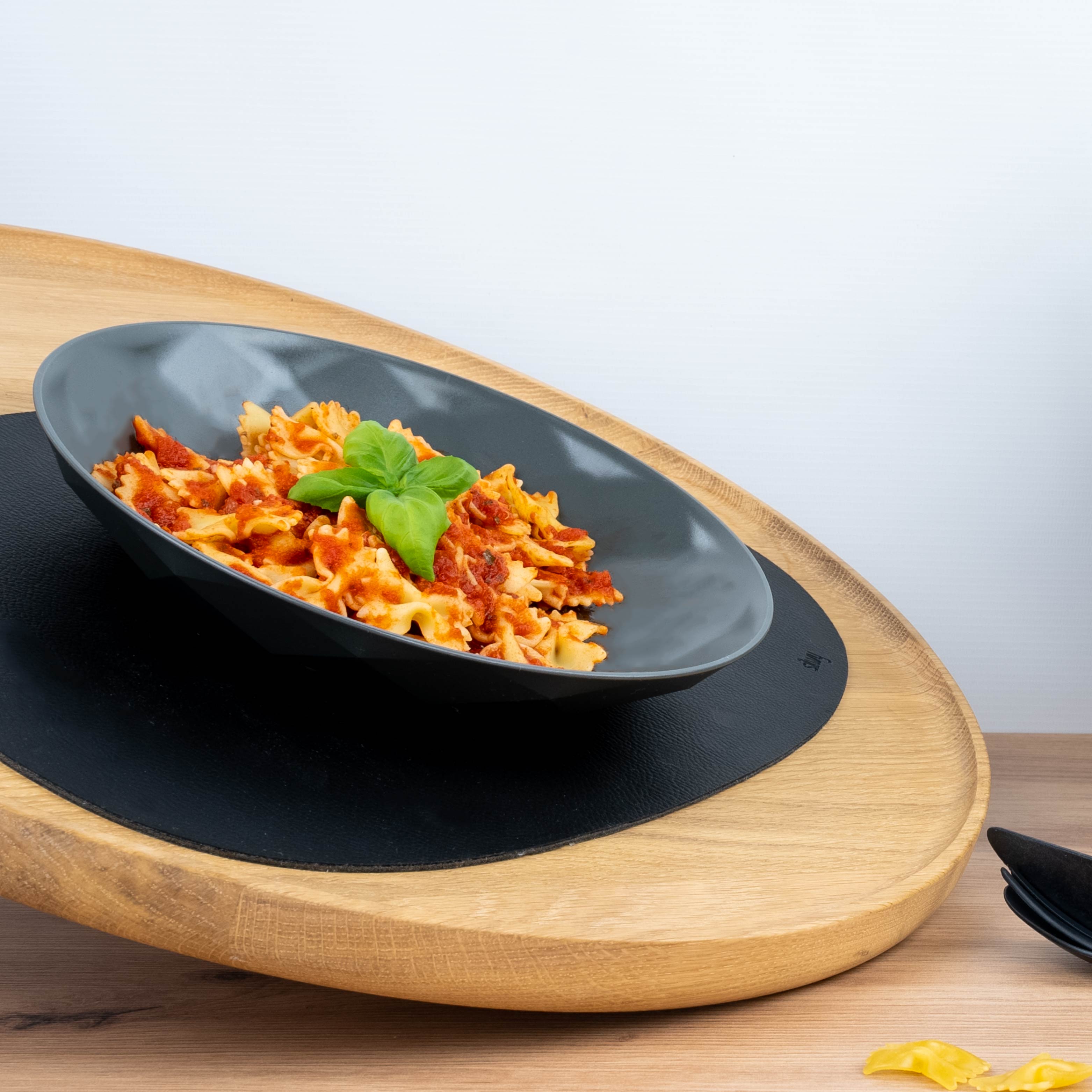 Premium Grey Plastic Plates with Magnet Base - 24 cm - Ideal for Fridge Organization & Kitchen Storage