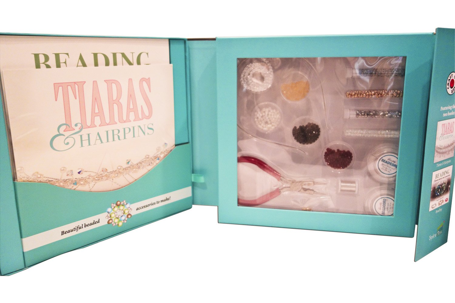 SpiceBox Books Jewelry Making Kit for Kids & Beginners - 200+ Beads, Charms & Supplies - DIY Bracelet, Necklace & Earrings Craft Set - Creative Gift for Girls & Teens - Arts & Crafts Activity for Parties, Birthdays & Home Fun