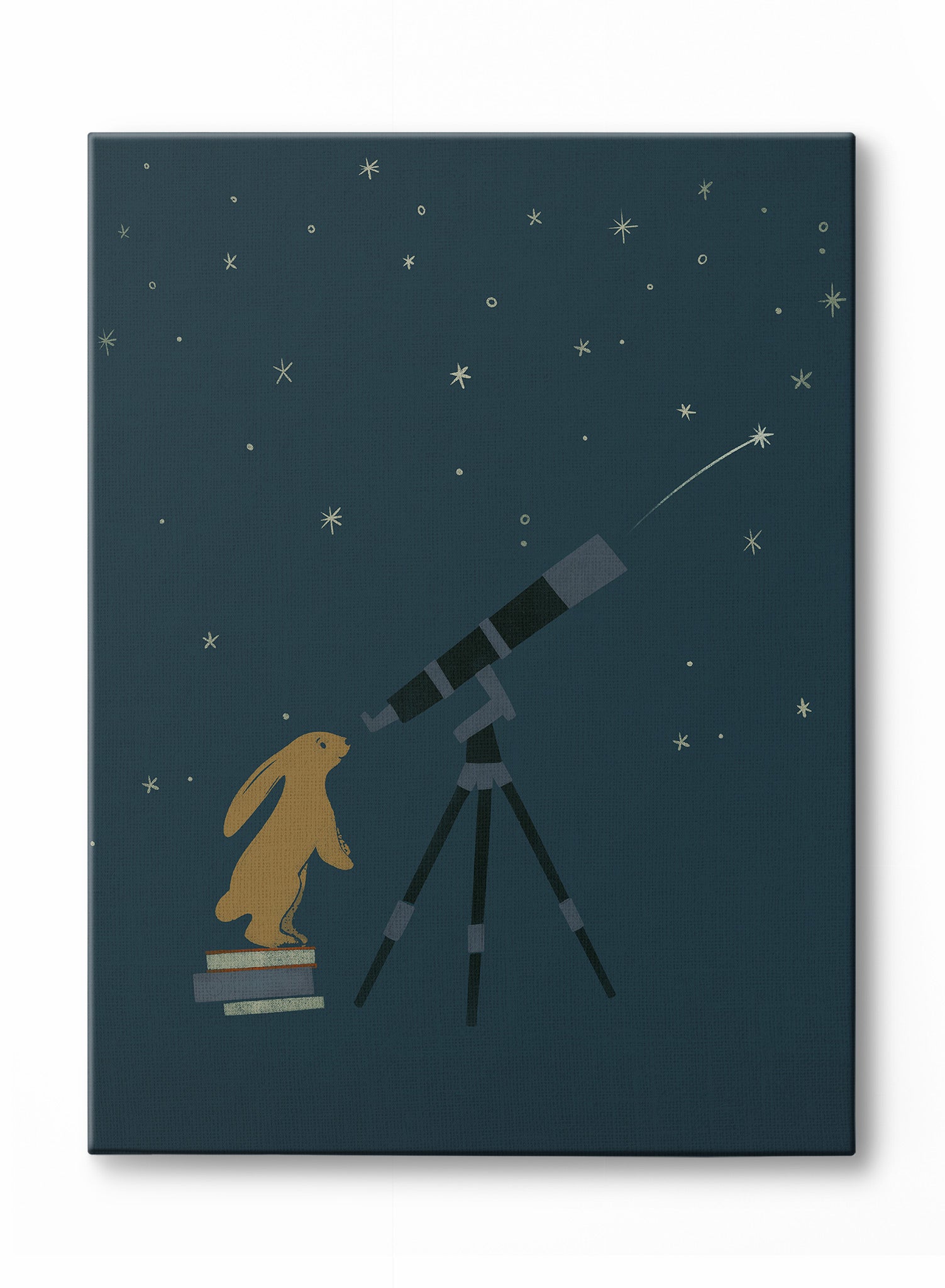 Littlest Stargazer Canvas Wall Art - Nursery Decor for Baby's Room | Space-Themed Kids Bedroom Decor | Perfect for Newborn Gifts & Celestial Nursery Theme