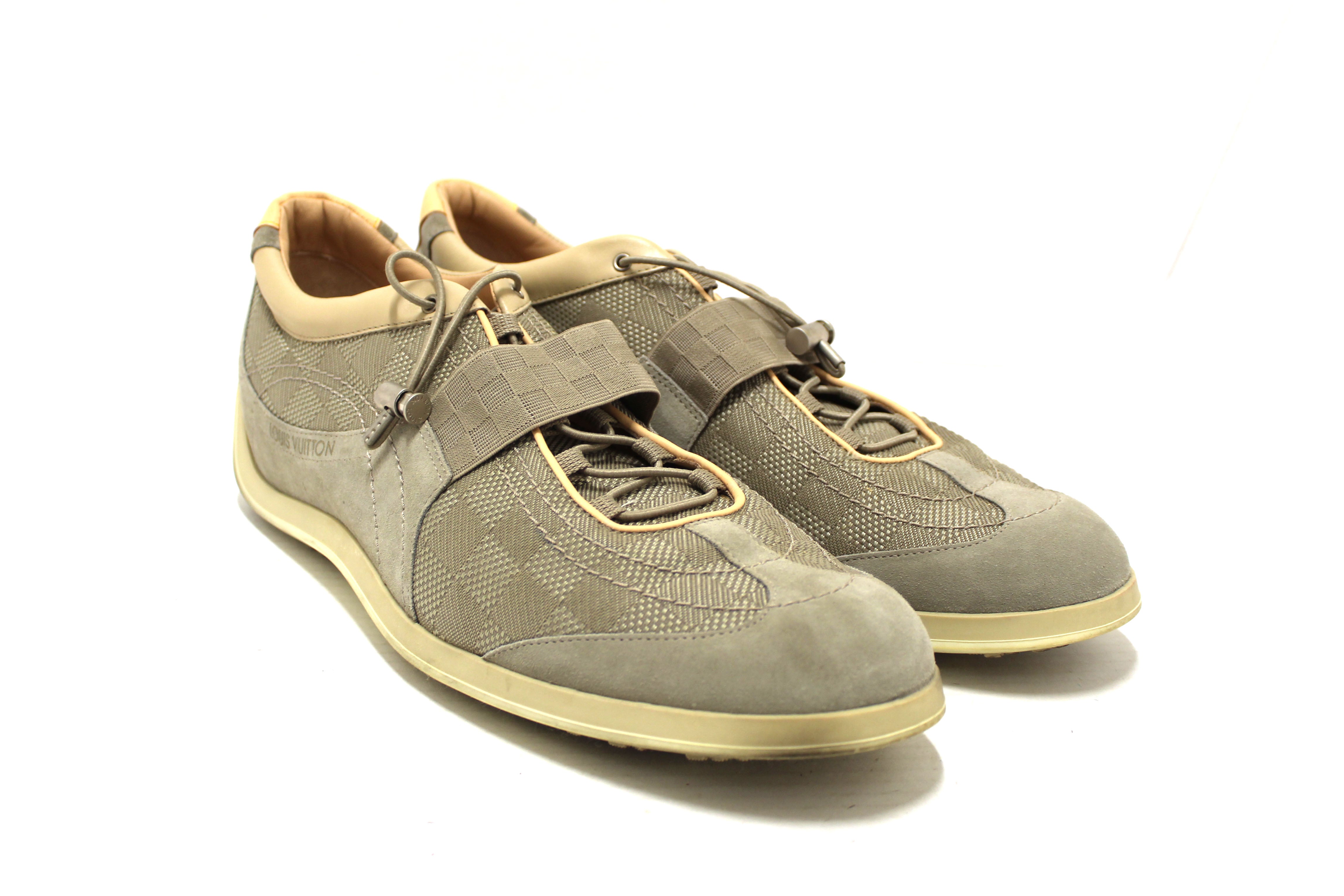 Authentic Louis Vuitton Men's Damier Geant Chronograph Sneakers Size 12 - Luxury Casual Shoes for Men, Perfect for Business Casual, Date Night & Urban Street Style