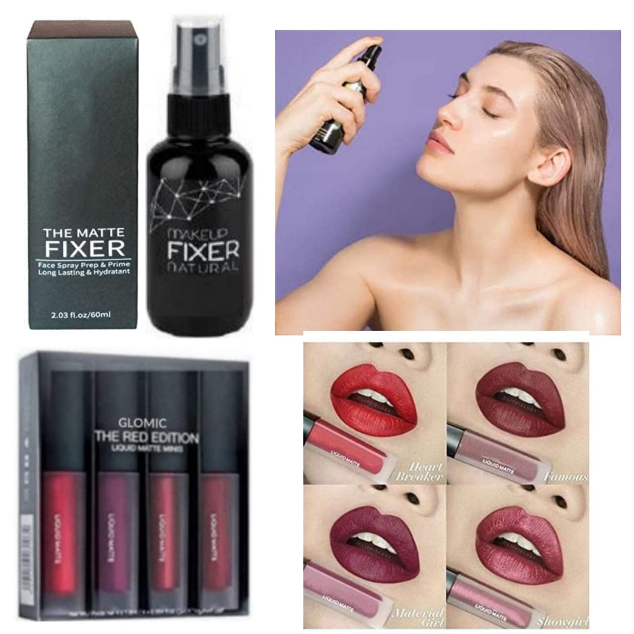 16-Piece Professional Makeup Kit with Primer, Foundation, Mini Lipstick, Eyeshadow, Highlighter & Brushes - Perfect for Travel, Bridal & Everyday Glam Makeup Looks