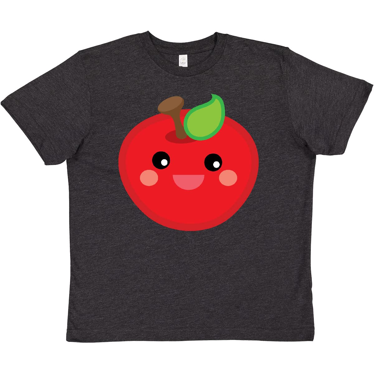Inktastic Smiling Apple Youth T-Shirt - Cute Kids Graphic Tee for Boys & Girls - Perfect for School, Playdates & Family Outings