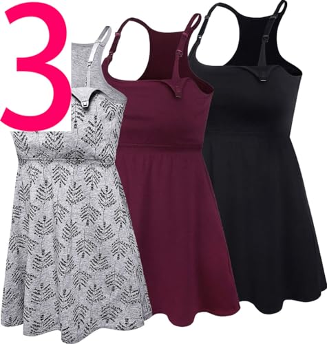 Black+burgundy+grey Print 3pack