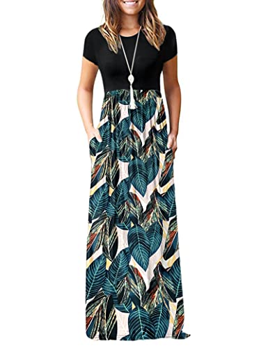 1 Black Leaf Print