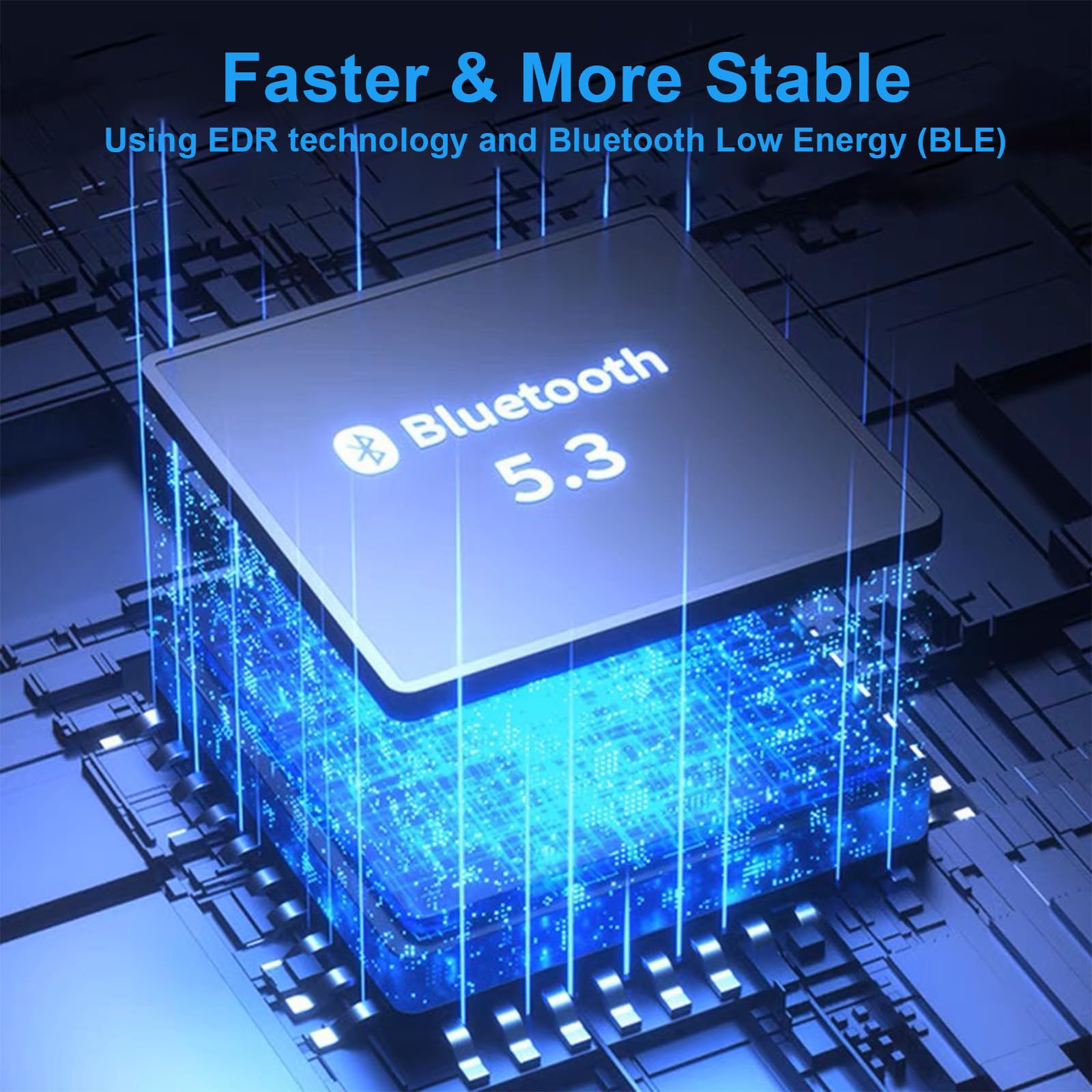 5.3 Bluetooth Adapter for PC - USB Bluetooth Dongle Compatible with Windows 11/10/8.1 - Plug & Play Wireless Adapter for Keyboard, Mouse, Headphones, Speakers, Printer & Game Controllers - Perfect for Home Office, Gaming & Entertainment Setup
