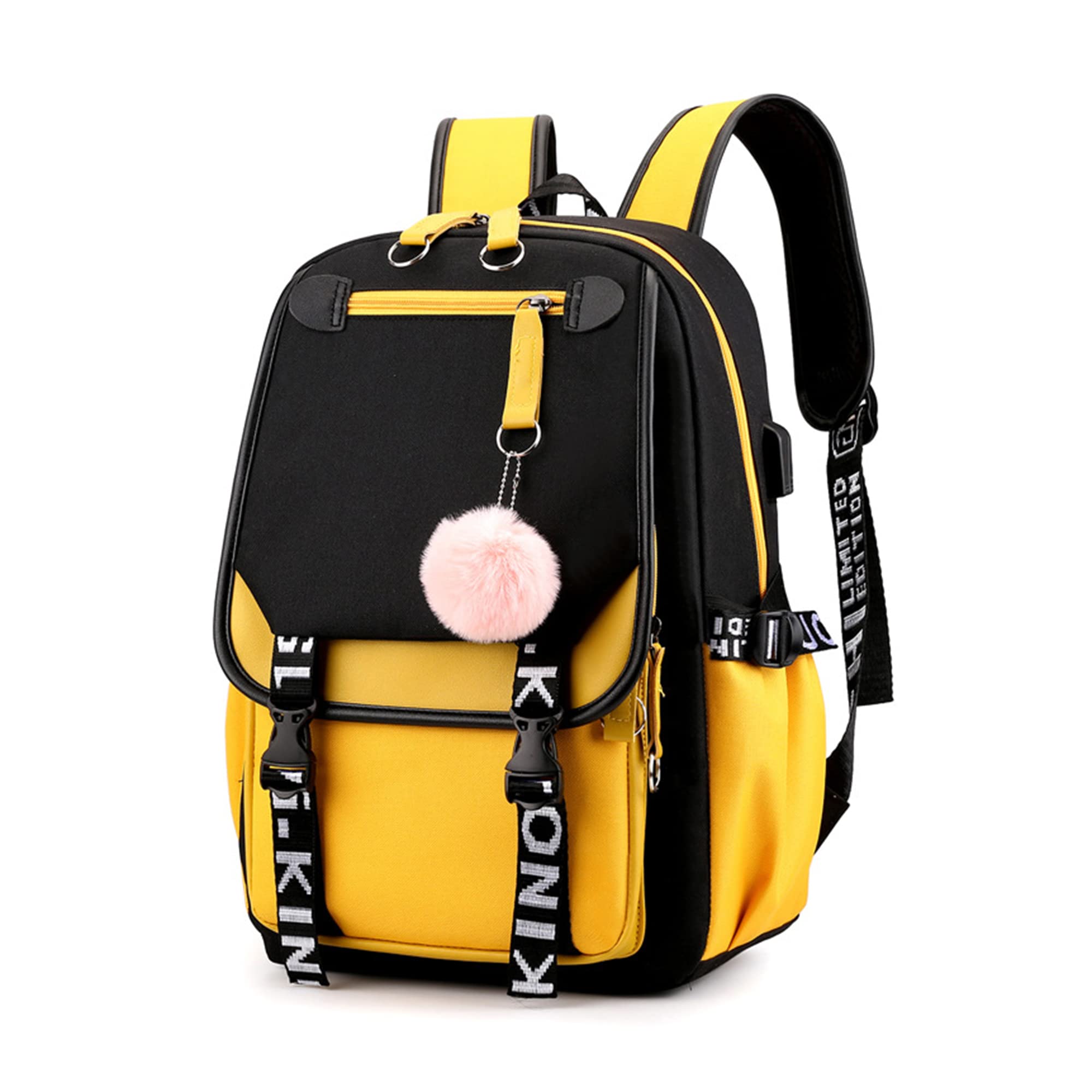 Adorable Girls' Plush Backpack with Cute Accessories - Perfect for School, Travel & Daily Use | Lightweight & Stylish Kids Bookbag