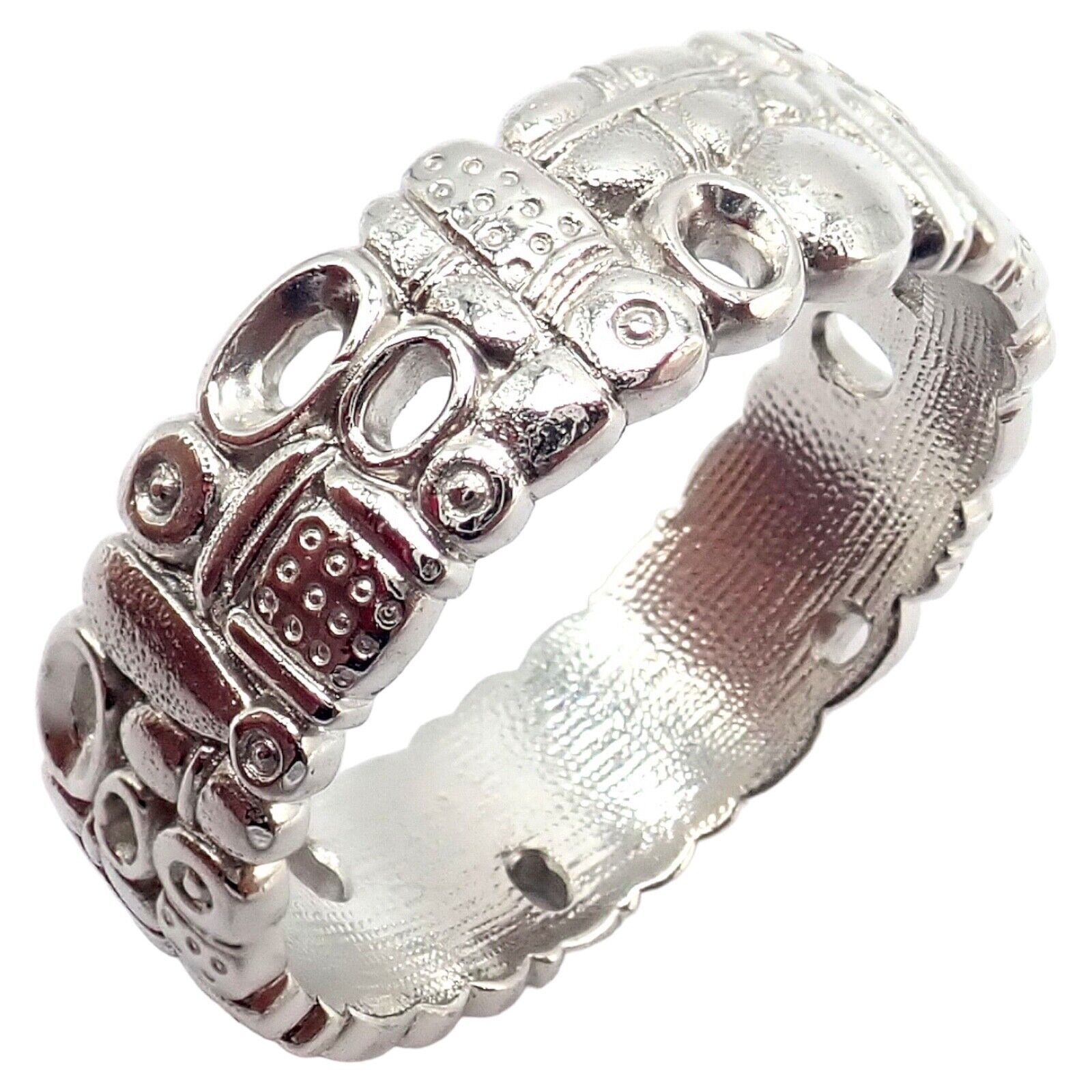 Authentic Alex Sepkus Favorite Things Platinum Band Ring Size 8.5 - Elegant Jewelry for Weddings, Anniversaries & Special Occasions