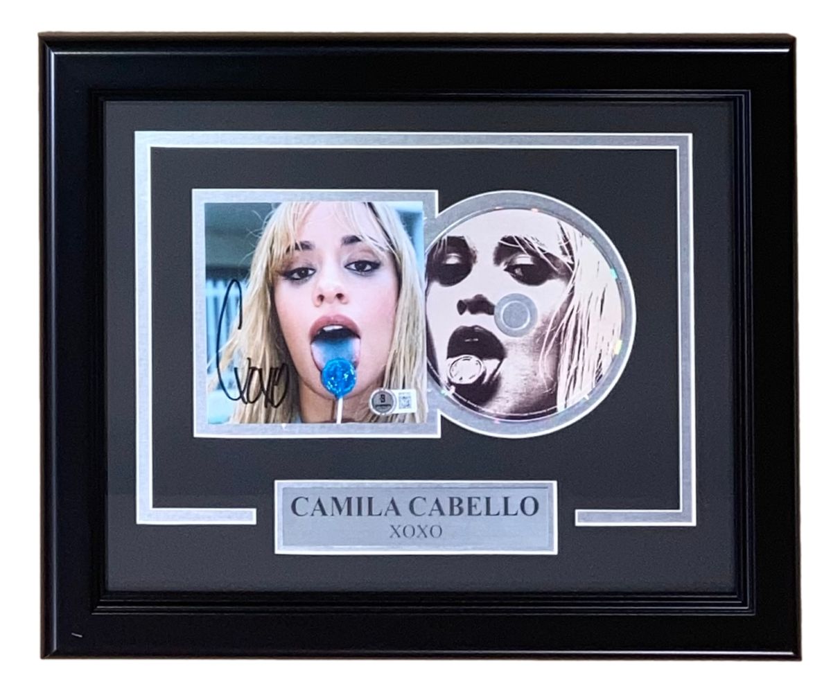 Camila Cabello Autographed Framed XOXO CD Insert - Limited Edition Collectible for Fans & Music Memorabilia Enthusiasts - Perfect for Home Decor, Gift, or Display in Music Rooms
