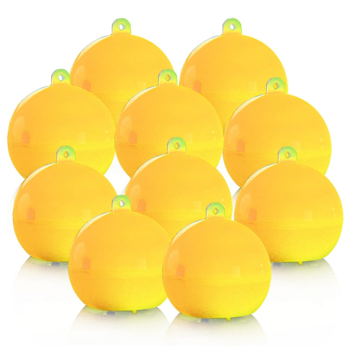 6 Pack Christmas Tree LED Colorful Hanging Ornaments - Decorative Shiny Ball Decor for Holiday Parties, Home & Office Festive Decorations