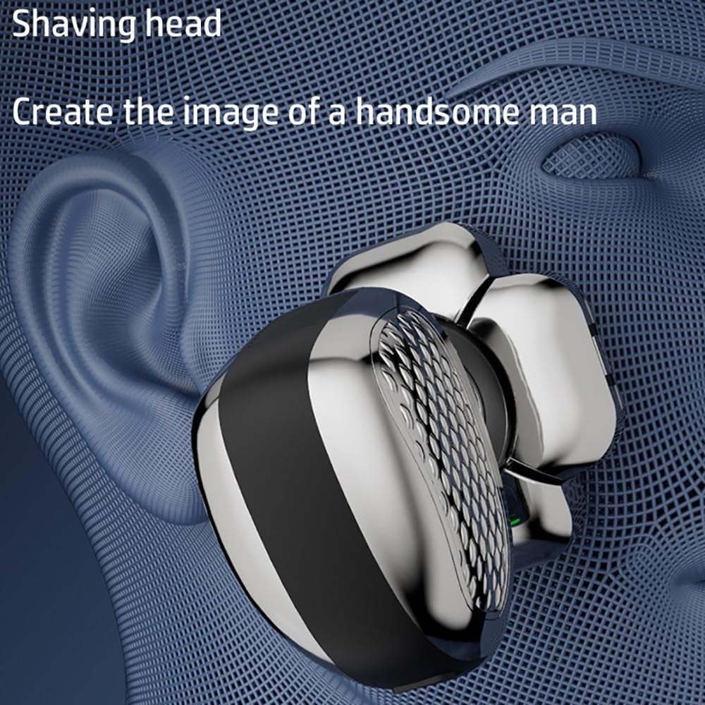 6-in-1 Electric Shaver for Bald Men - Rechargeable Head Shaver, Beard Trimmer & Body Groomer | Perfect for Head Shaving, Facial Hair & Body Grooming at Home or Travel
