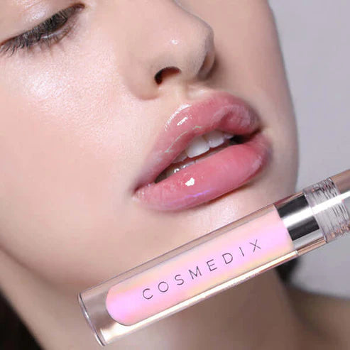 Cosmedix Lumi Crystal Lip Hydrator - Moisturizing Lip Balm with Hyaluronic Acid & Vitamin E for Dry, Chapped Lips | Day & Night Hydration, Perfect for Winter & Makeup Prep