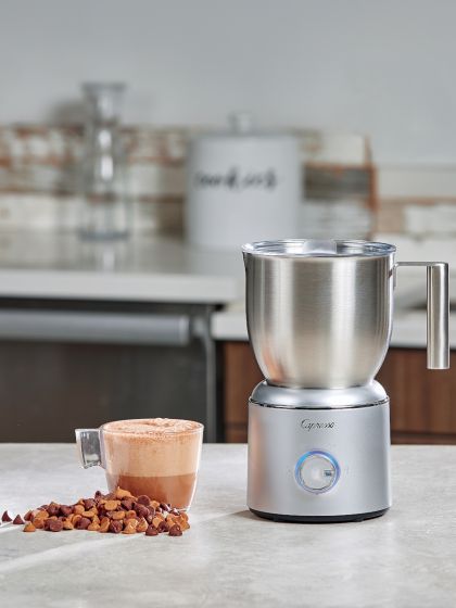 Capresso Hot Chocolate Maker & Milk Frother - Electric Cocoa Mixer for Creamy Hot Chocolate & Latte at Home, Perfect for Winter & Holiday Gifts