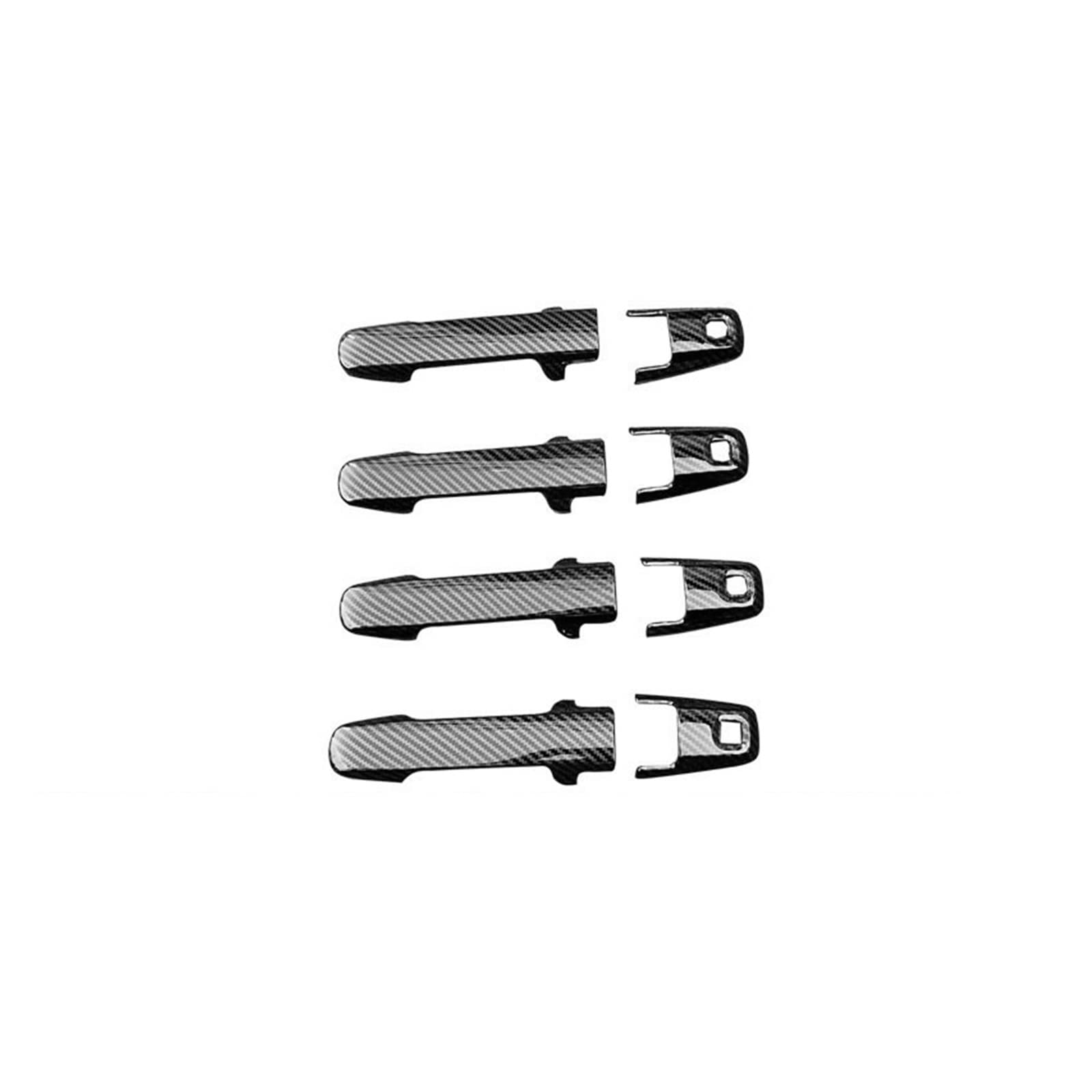 Suzuki Spacia 2021-2022 Car Door Handle Cover Protector - Carbon Fiber Style Outer Door Handle Sticker for Scratch Protection & Style Upgrade | Perfect for Daily Commute, Road Trips & Car Detailing Enthusiasts