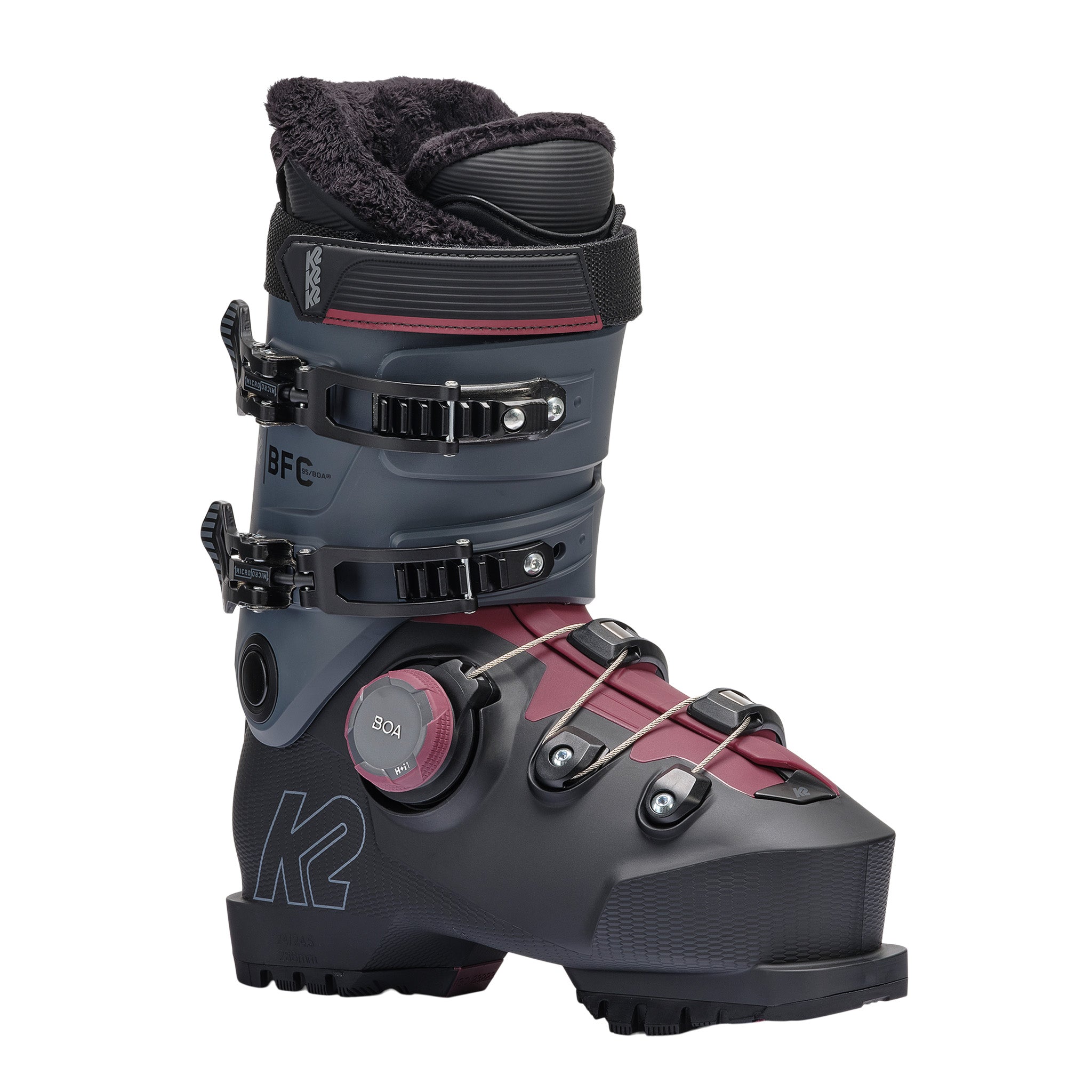 K2 BFC Women's 95 BOA® Ski Boots 2026 - Lightweight Comfortable Ski Boots for Women with BOA Fit System - Perfect for Alpine Skiing, Freeride & All-Mountain Performance