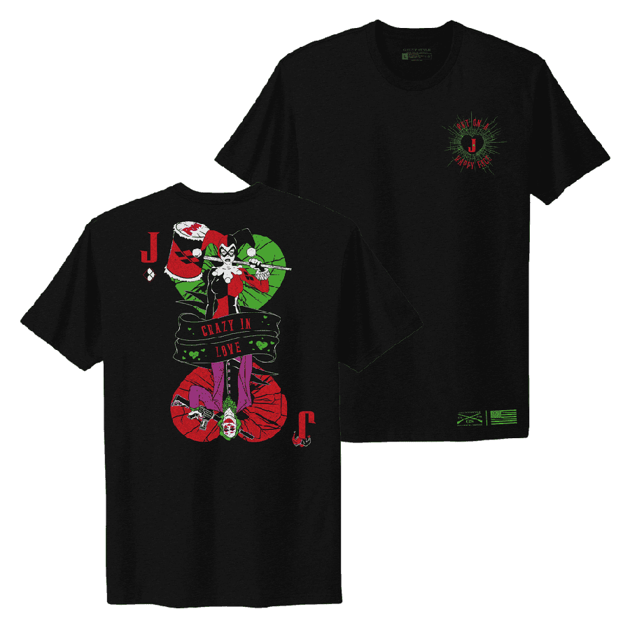 Women's Crazy In Love Boyfriend Fit T-Shirt - Soft Cotton Oversized Tee for Casual Wear & Date Nights - Black