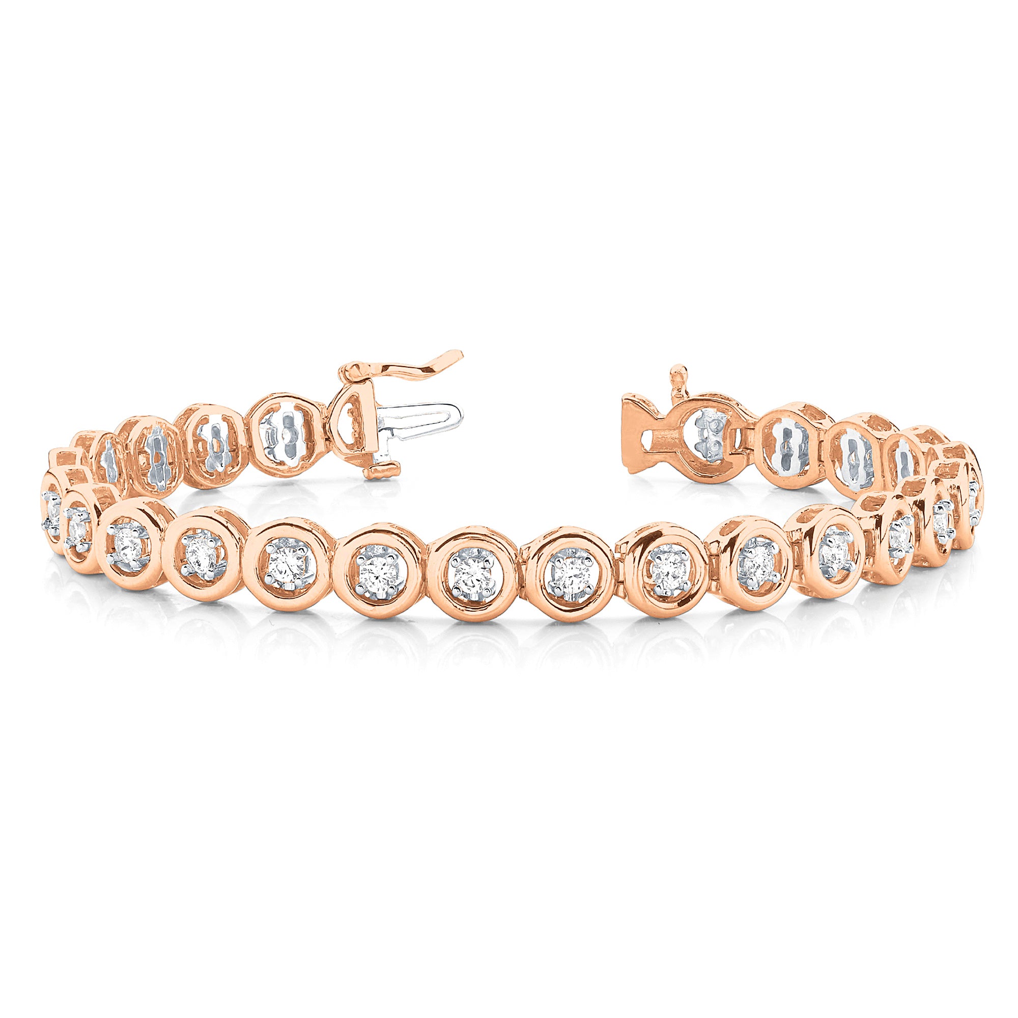 1.50 Carat Round Diamond Tennis Bracelet - 4 Prong Setting for Women - Perfect for Weddings, Anniversaries & Special Occasions