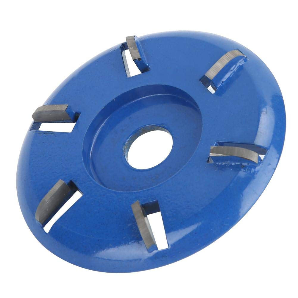 6-Teeth Steel Wood Carving Disc - Woodworking Milling Cutter for Angle Grinder, Saw Blade for Softwood Polishing (Arc Blade) | Perfect for DIY Wood Projects, Furniture Making & Craft Carving