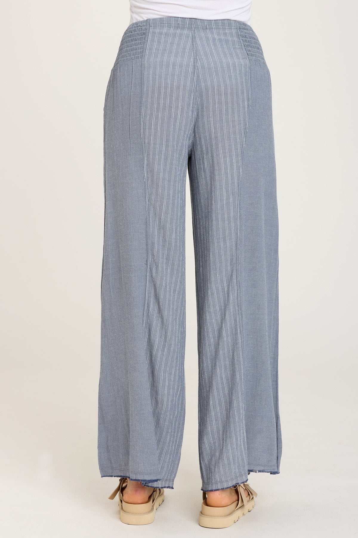 Quita Wide Leg Indigo Jeans for Women - High Waisted Stretch Denim Pants - Casual & Comfortable Fit for Everyday Wear, Work, or Weekend Outings