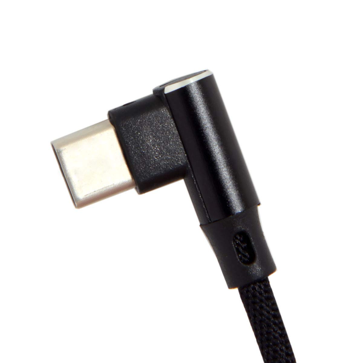 Chenyang USB 2.0 to USB C 90 Degree Right Angle Adapter Cable - 15CM (0.5ft) Short Extension Cord for Phone, Tablet, Laptop Charging & Data Transfer